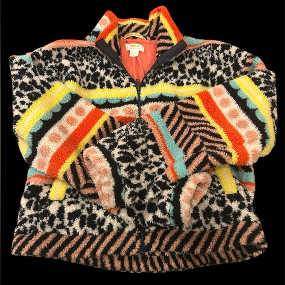 Maeve anthropology xs zip up Sherpa jacket - Picture 3 of 4